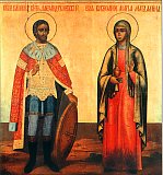 Святой князь Александр Невский и равноапостольная Мария Магдалина